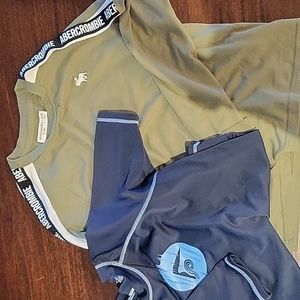 Abercrombie kids long sleeve and rashguard size 10